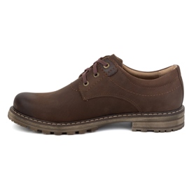 Kampol Herren-Lederstiefel, polnische Schnürstiefel, 32KAM, braun 1