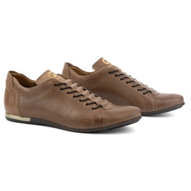 Polbut Herren-Sportschuhe aus Leder 2123 braun 2