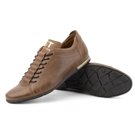 Polbut Herren-Sportschuhe aus Leder 2123 braun 3