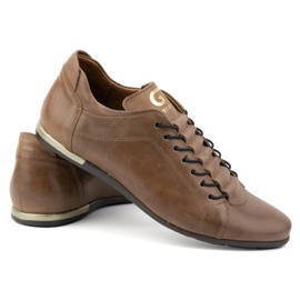 Polbut Herren-Sportschuhe aus Leder 2123 braun 4