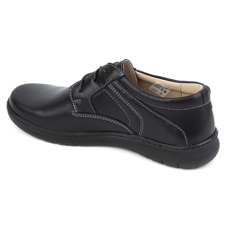 Olivier Damen-Lederschuhe 0819 schwarz 1
