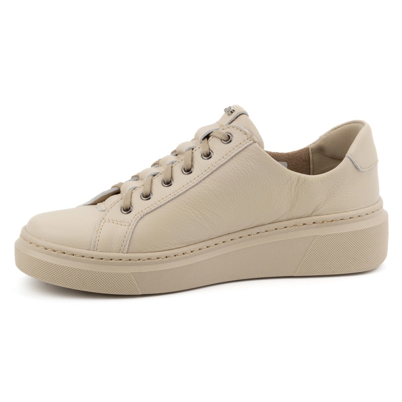 Olivier Beige Damen-Ledersneaker im Stil 1238 1