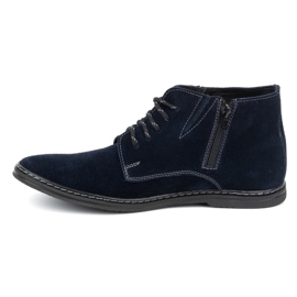 Olivier Herren-Chelsea-Schnürstiefel 307lu, Marineblau 1