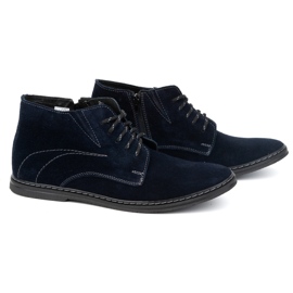 Olivier Herren-Chelsea-Schnürstiefel 307lu, Marineblau 2