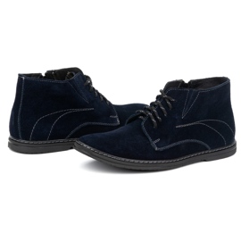 Olivier Herren-Chelsea-Schnürstiefel 307lu, Marineblau 3