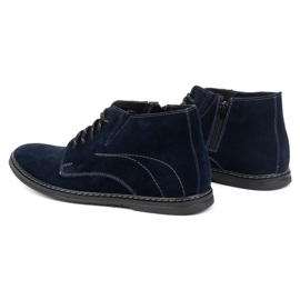 Olivier Herren-Chelsea-Schnürstiefel 307lu, Marineblau 4