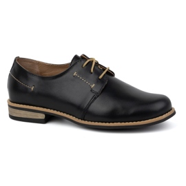 WASAK Damen-Schnürschuh aus Leder 0393W, schwarz 1