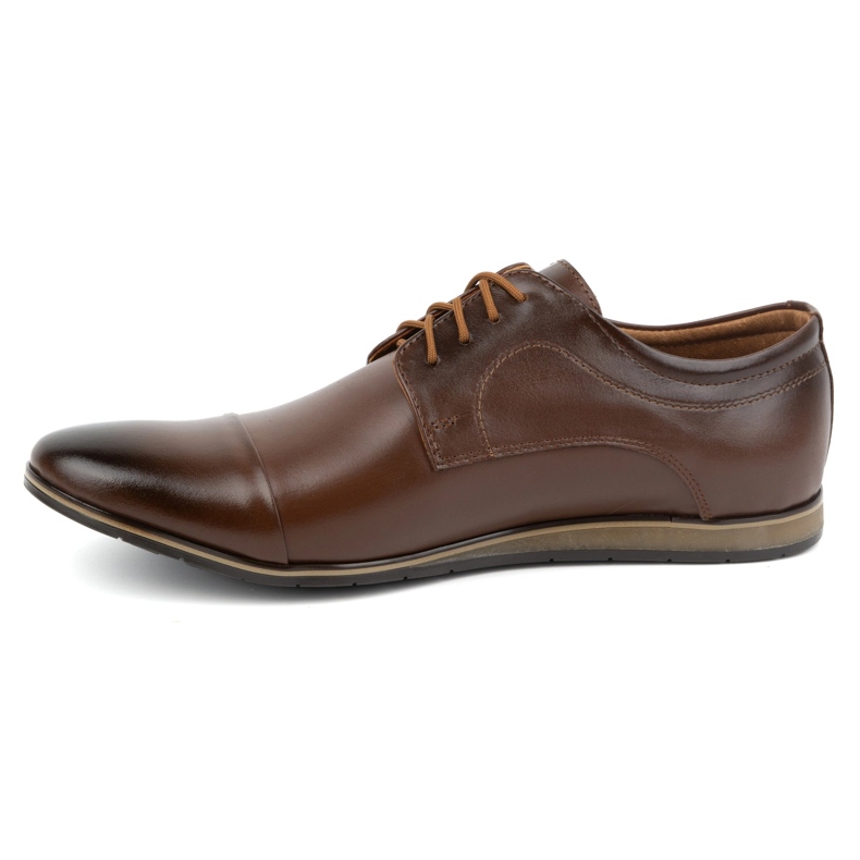 Olivier Elegante Herren-Lederschuhe 276LU braun 1