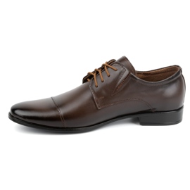Olivier Formale Herren-Lederschuhe 288 dunkelbraun 1