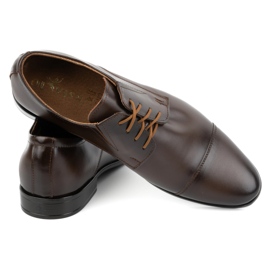 Olivier Formale Herren-Lederschuhe 288 dunkelbraun 7