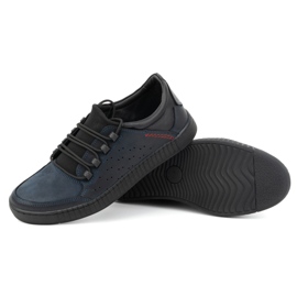 Olivier Herren-Schnürschuhe aus Leder 287KZ, Marineblau 2