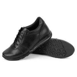 Olivier Herren-Schnürschuhe aus Leder, Sport Style 408KZ + 3 cm, schwarz 4