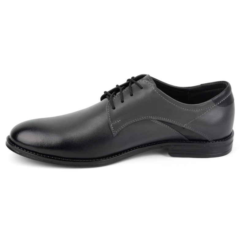 Olivier Elegante Herren-Lederschuhe 253LU grau 1