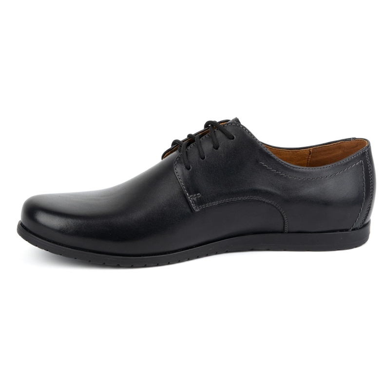 Elegante Herren-Lederschuhe KAMPOL Modell 326 schwarz 1