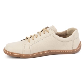 Olivier Minimalistische Barfuß-Lederschuhe für Damen, Modell 1243, beige 4