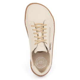 Olivier Minimalistische Barfuß-Lederschuhe für Damen, Modell 1243, beige 7
