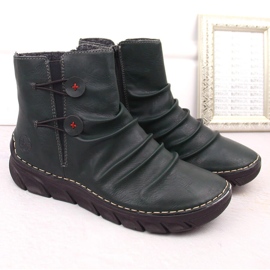 Grüne isolierte Damenstiefel Rieker 55052-54 2