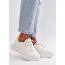 Damen-Sneaker, Sportschuhe mit dicker Sohle, weiß von Lerila 1