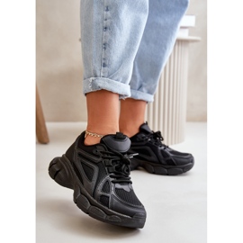 Damen Sneakers Sportschuhe Schwarz Timoci 2