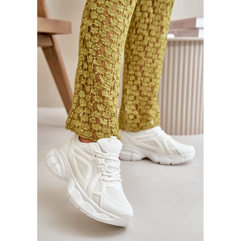 Damen Sneakers Sportschuhe Weiß Timoci 2