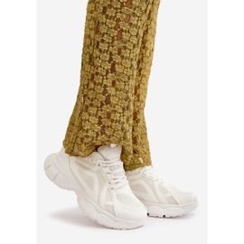 Damen Sneakers Sportschuhe Weiß Timoci 1