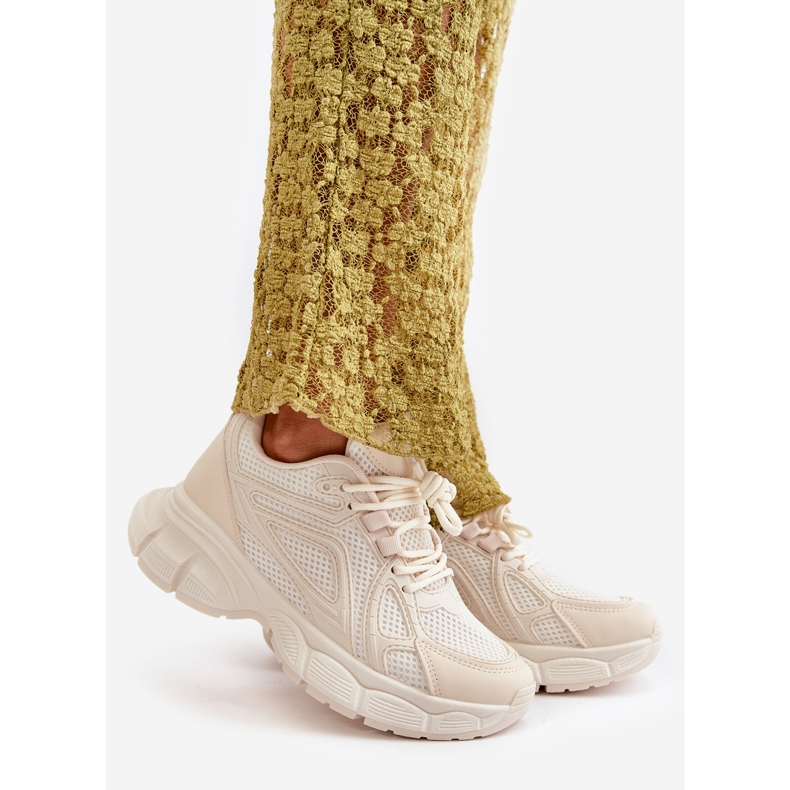 Damen-Sportsneaker Beige Timoci 1