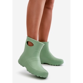 Wasserdichte Damen-Gummistiefel LEMIGO Garden 752 Mint grün 2