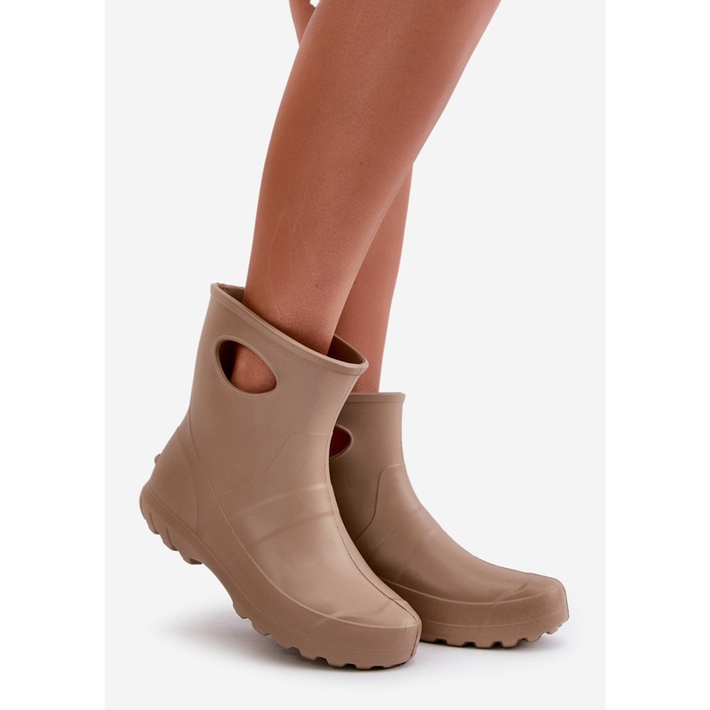 Wasserdichte Damen-Gummistiefel LEMIGO Garden 752 Camel braun 1