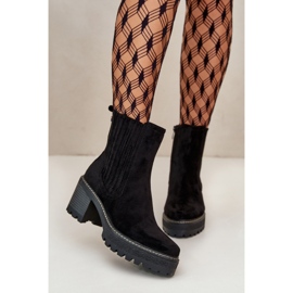 Damen-Stiefel mit hohem Absatz aus Öko-Wildleder, warmes Schwarz von Nevitas 5