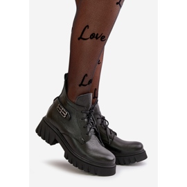 Zazoo 60483 Damen-Leder-Low-Top-Stiefel, isoliert, Schwarz 1