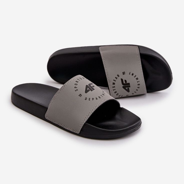 Herren-Flip-Flops 4FMM00FFLIM046-25S Grau 2