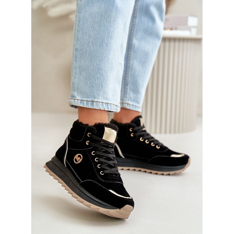 Isolierte Sportschuhe für Damen auf Plateausohle in Schwarz von Ariatte 2