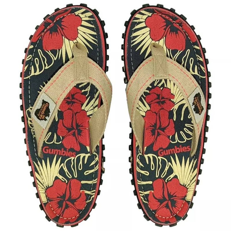 Gumbies Islander Denim Hibiscus Flip-Flops GU-FFISL109 mehrfarbig 1