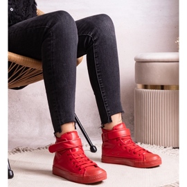 Rote High-Top-Sneaker aus Bonbonita-Öko-Leder 2