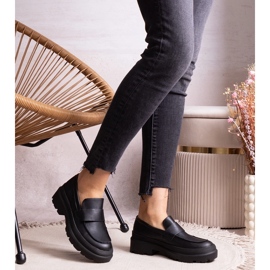 Schwarze Schuhe aus Seraphin-Öko-Leder 1