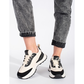 Schwarz-beige Damen-Sportschuhe 2