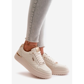 Damen-Sneaker auf der Big Star-Plattform OO274757 HI-POLY System Weiß 1