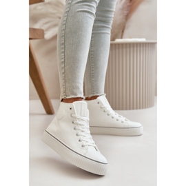 Isolierte Damen-Sneaker aus Öko-Leder Big Star OO274788 Weiß 4