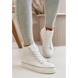 Isolierte Damen-Sneaker aus Öko-Leder Big Star OO274788 Weiß 5