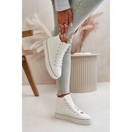 Isolierte Damen-Sneaker aus Öko-Leder Big Star OO274788 Weiß 8
