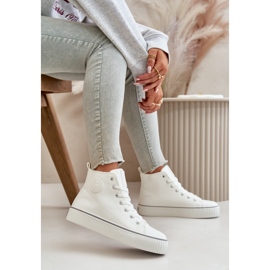 Isolierte Damen-Sneaker aus Öko-Leder Big Star OO274788 Weiß 11