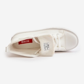 Isolierte Damen-Sneaker aus Öko-Leder Big Star OO274788 Weiß 3