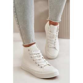 Isolierte Damen-Sneaker aus Öko-Leder, Weiß, Big Star OO274932 7