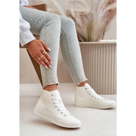 Isolierte Damen-Sneaker aus Öko-Leder, Weiß, Big Star OO274932 12