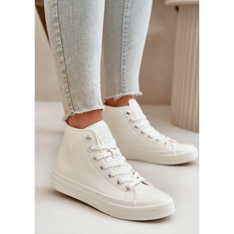 Isolierte Damen-Sneaker aus Öko-Leder, Weiß, Big Star OO274932 2