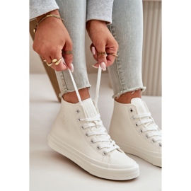 Isolierte Damen-Sneaker aus Öko-Leder, Weiß, Big Star OO274932 3