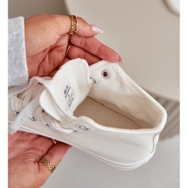 Isolierte Damen-Sneaker aus Öko-Leder, Weiß, Big Star OO274932 4