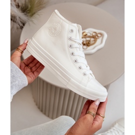 Isolierte Damen-Sneaker aus Öko-Leder, Weiß, Big Star OO274932 5