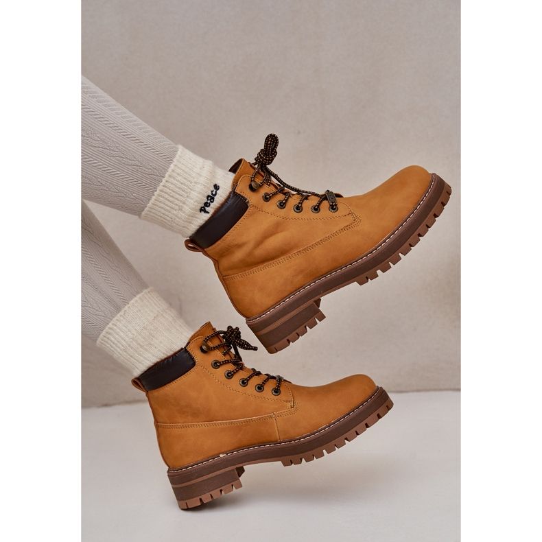 Isolierte Damenstiefel Big Star OO274A288 Kamel braun 2