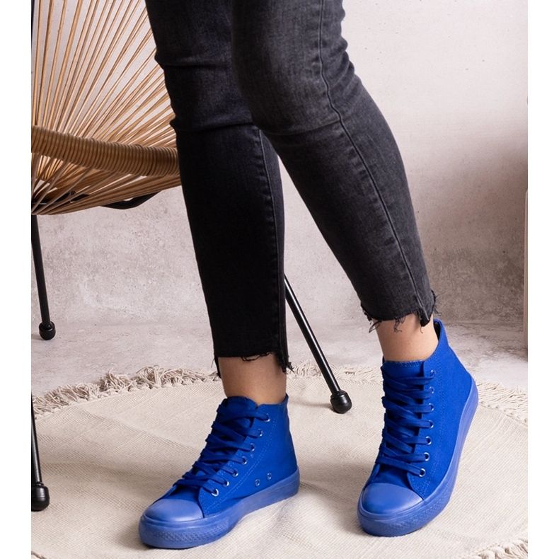 Blaue High-Top-Sneaker von Raffie 1